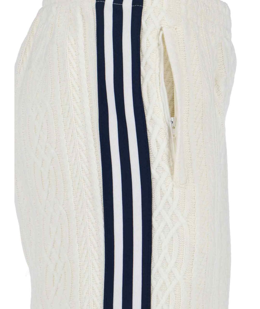 ADIDAS Белые прямые брюки, фото 5