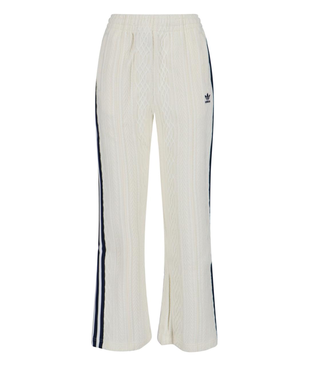 ADIDAS Белые прямые брюки, фото 1