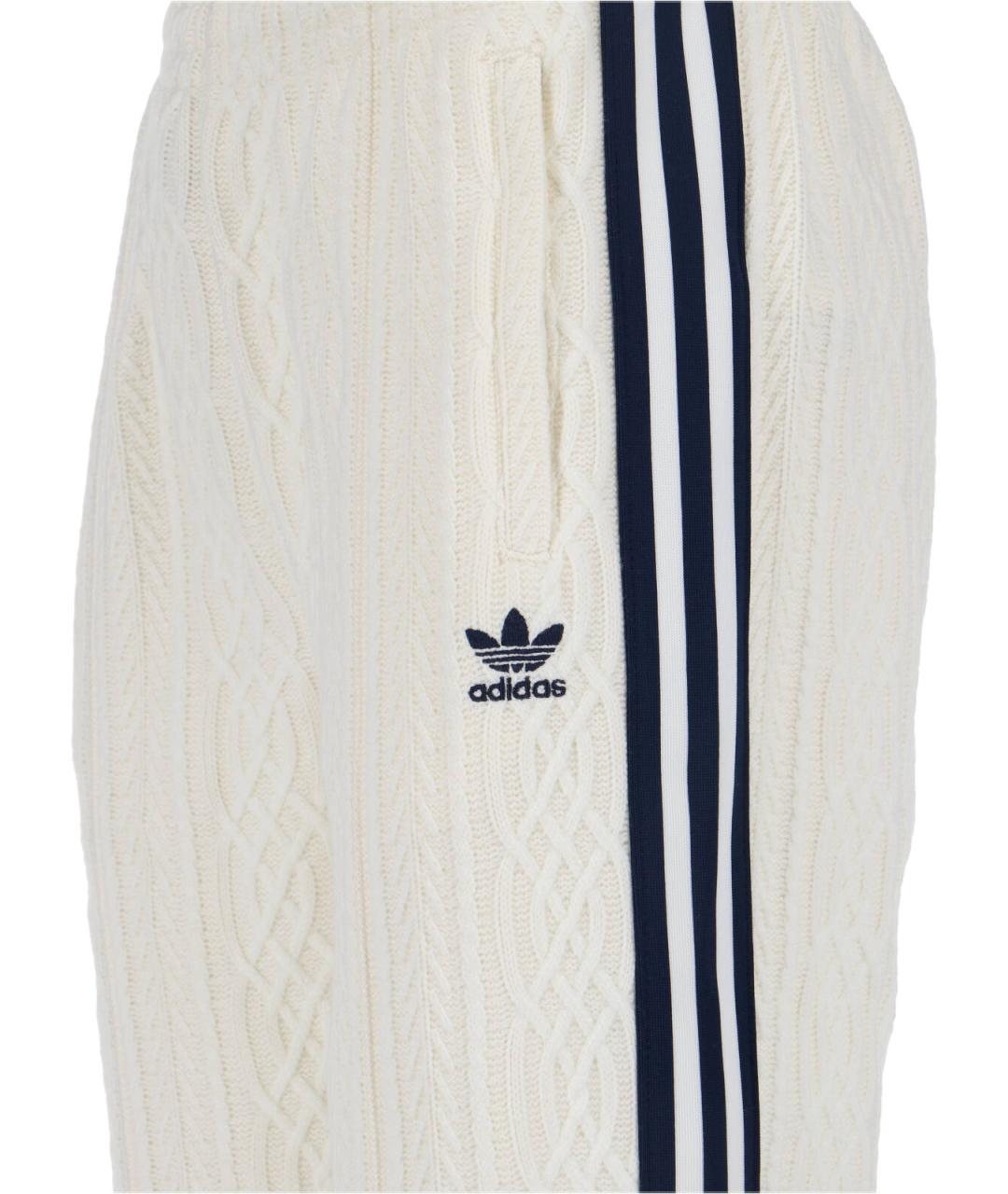 ADIDAS Белые прямые брюки, фото 4