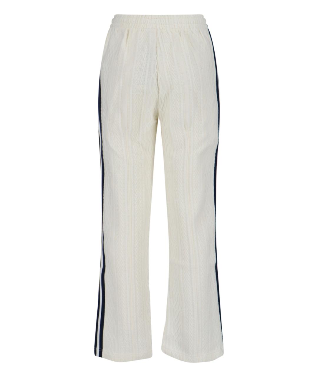 ADIDAS Белые прямые брюки, фото 2