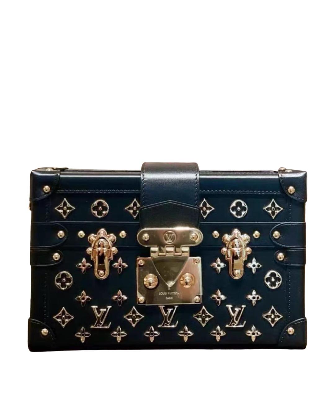 LOUIS VUITTON Черная кожаная сумка через плечо, фото 1