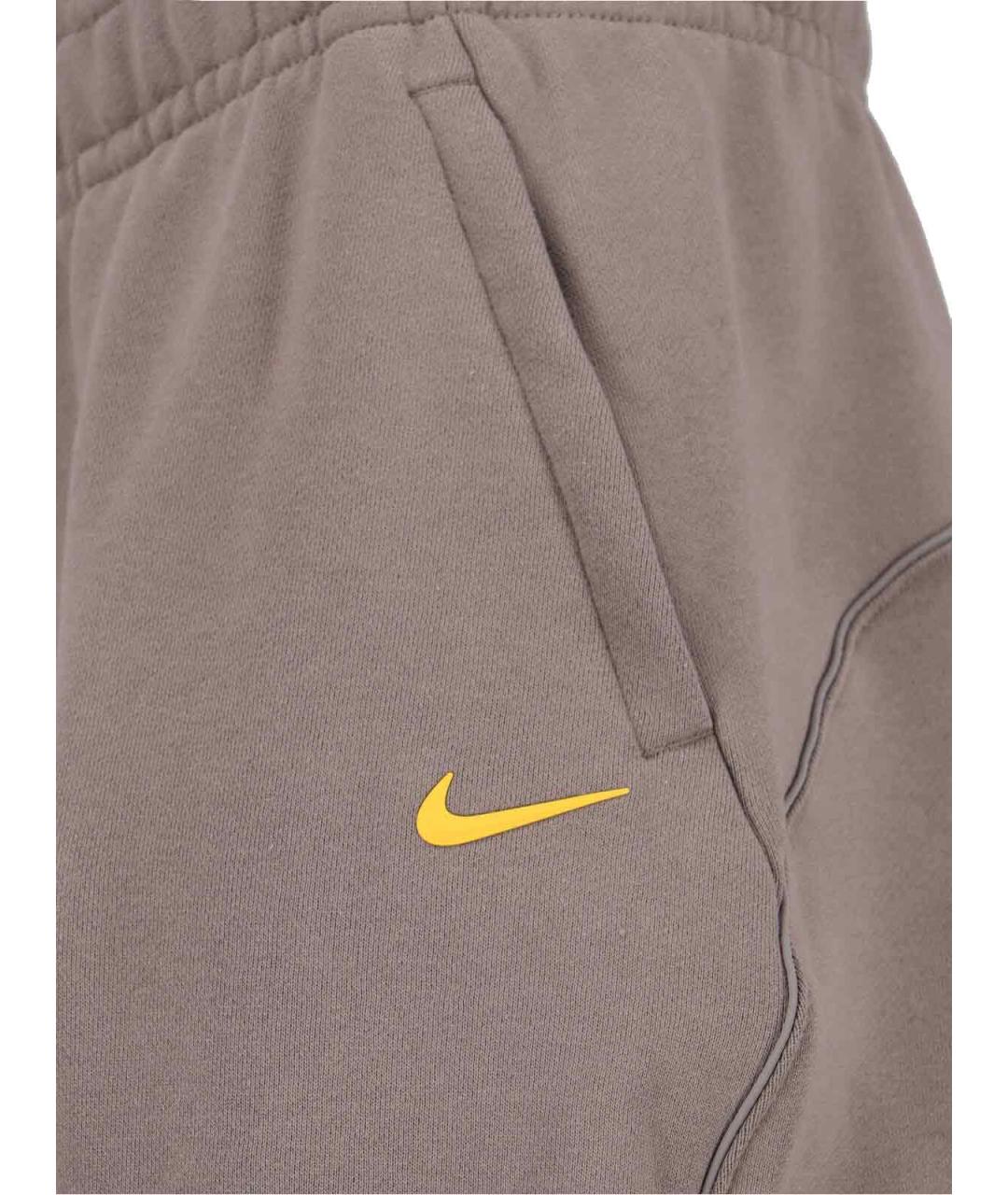 NIKE Бежевые хлопковые повседневные брюки, фото 2