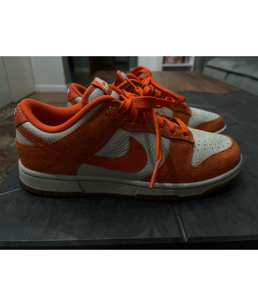 NIKE Оранжевое текстильные кроссовки, фото 8