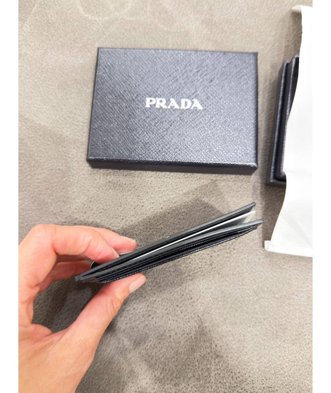 PRADA Черный кожаный кардхолдер, фото 4