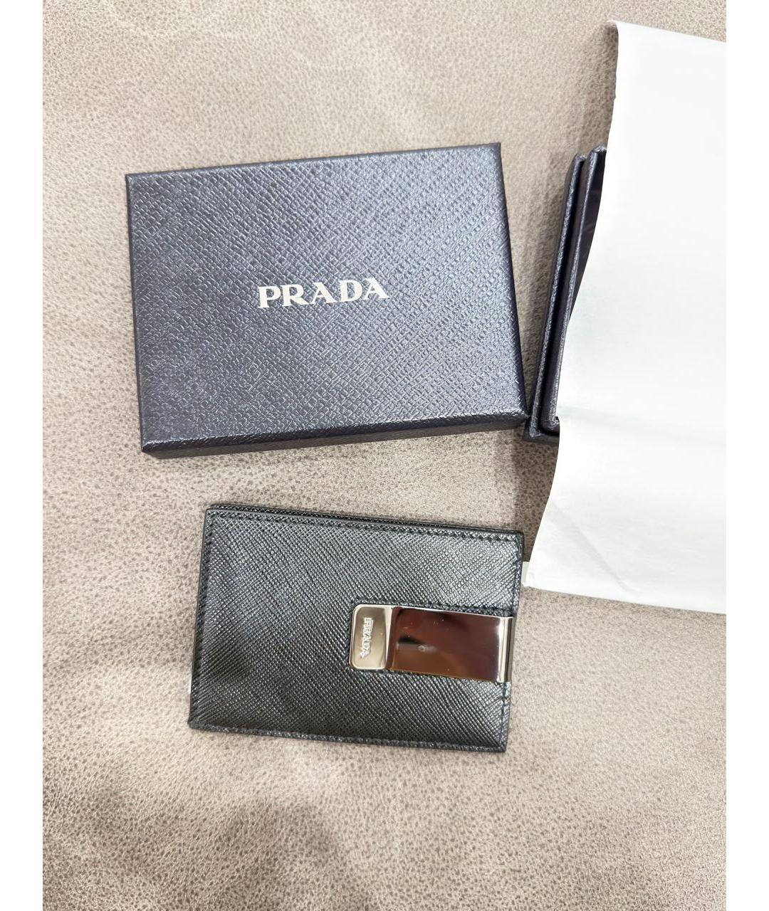 PRADA Черный кожаный кардхолдер, фото 6