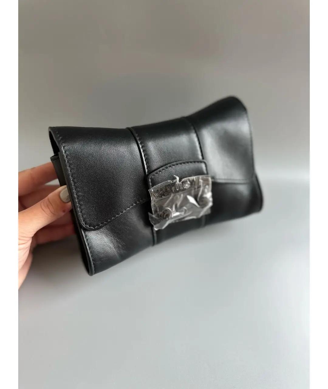 FURLA Черная кожаная сумка через плечо, фото 6