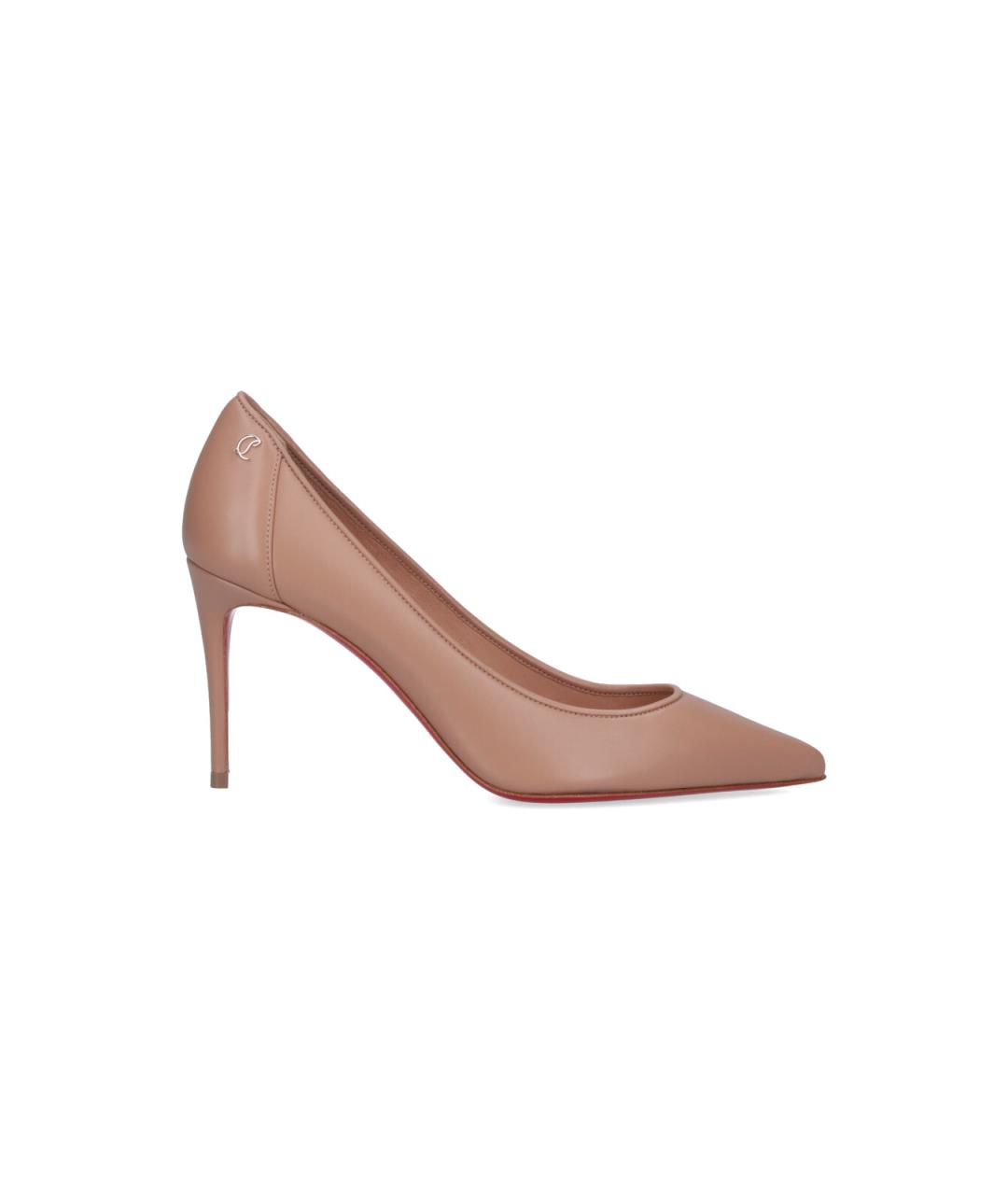 CHRISTIAN LOUBOUTIN Розовые кожаные туфли, фото 1