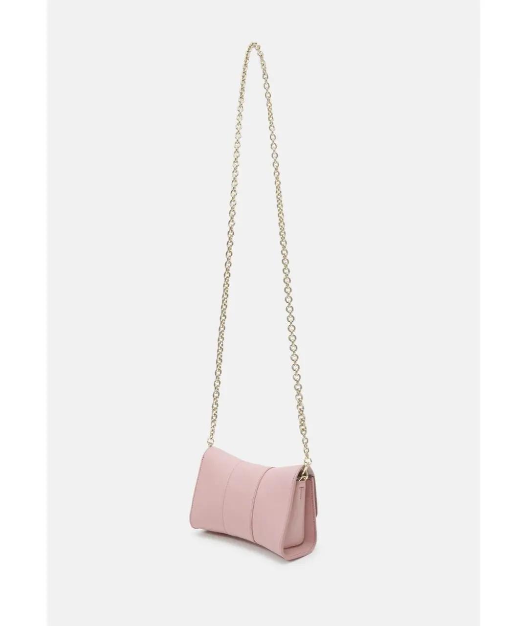 FURLA Розовая кожаная сумка через плечо, фото 4
