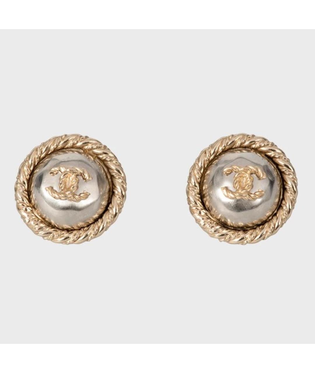 CHANEL Металлические серьги, фото 9