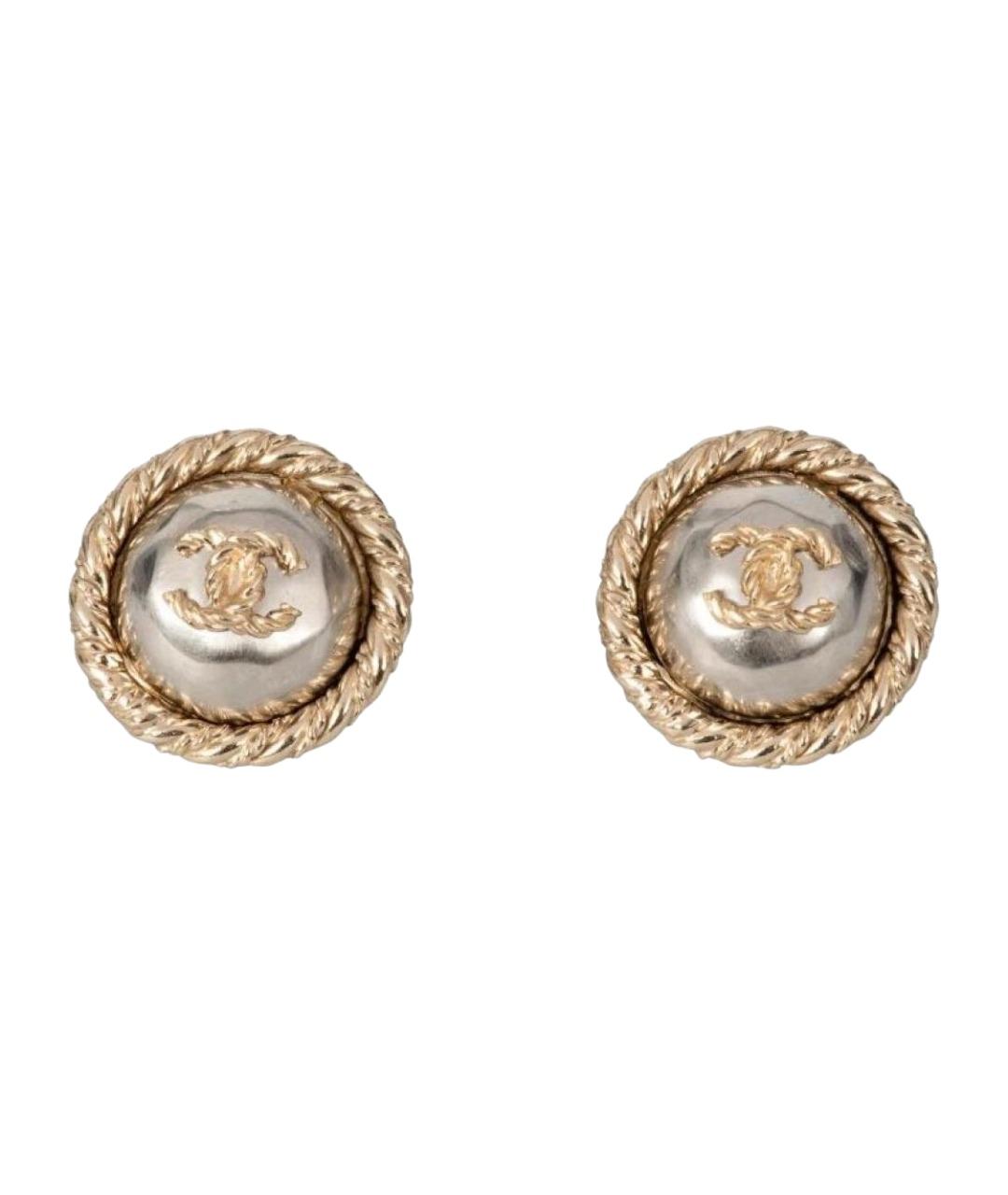 CHANEL Металлические серьги, фото 1