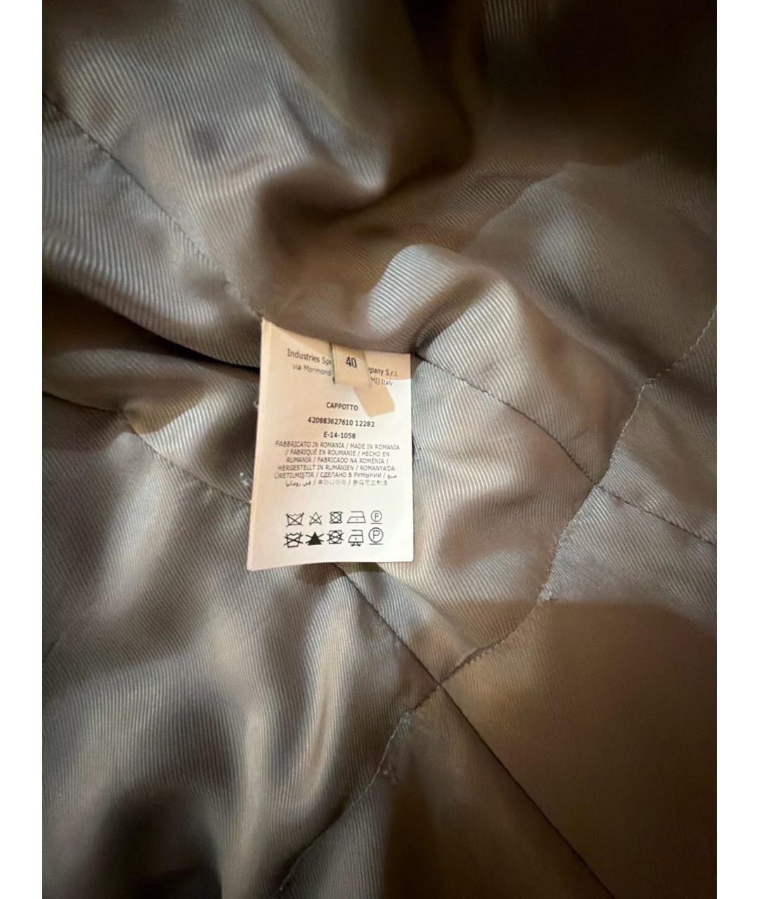CERRUTI 1881 Серое шерстяное пальто, фото 4