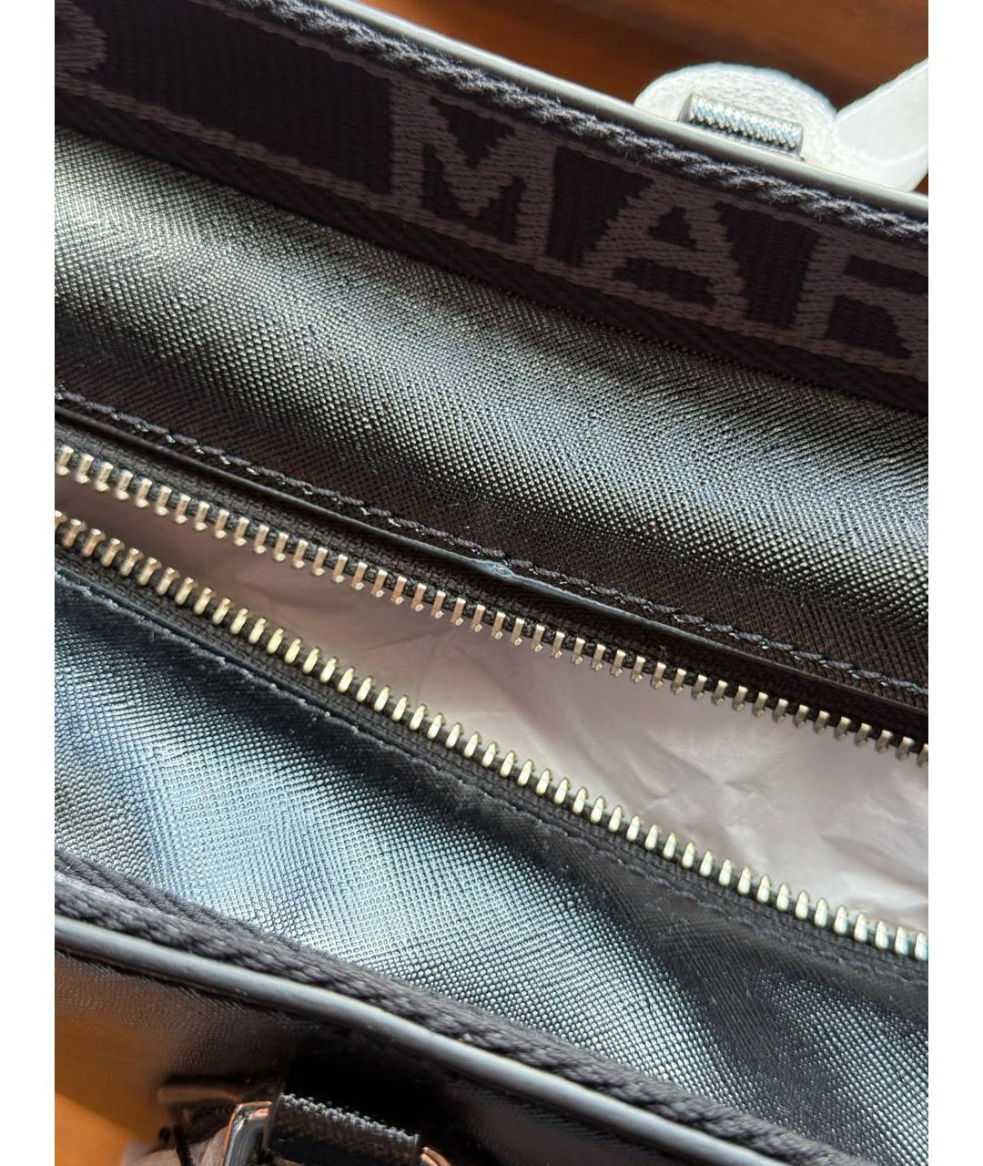 MARC JACOBS Черная кожаная сумка тоут, фото 5