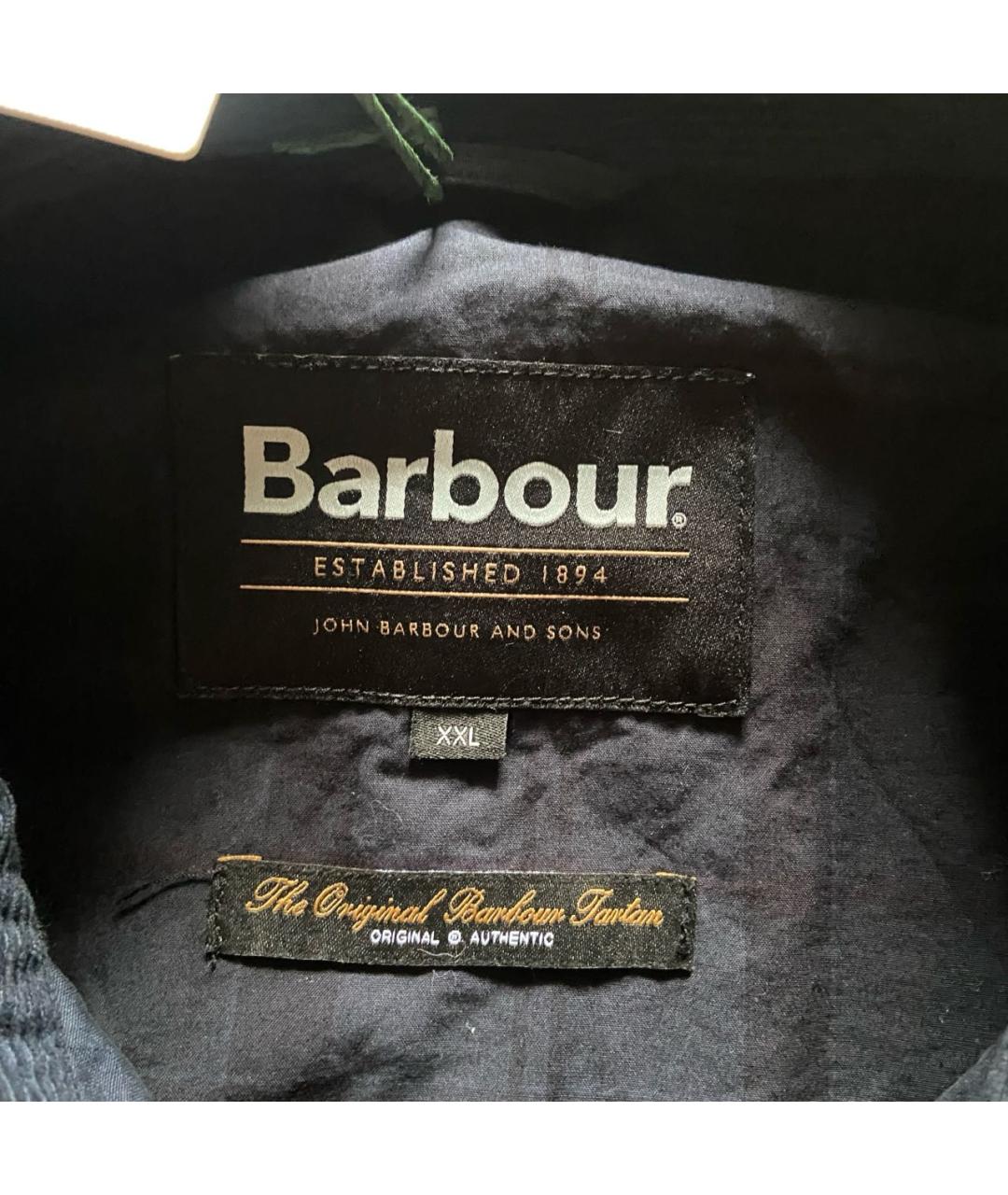 BARBOUR Темно-синяя хлопковая куртка, фото 4