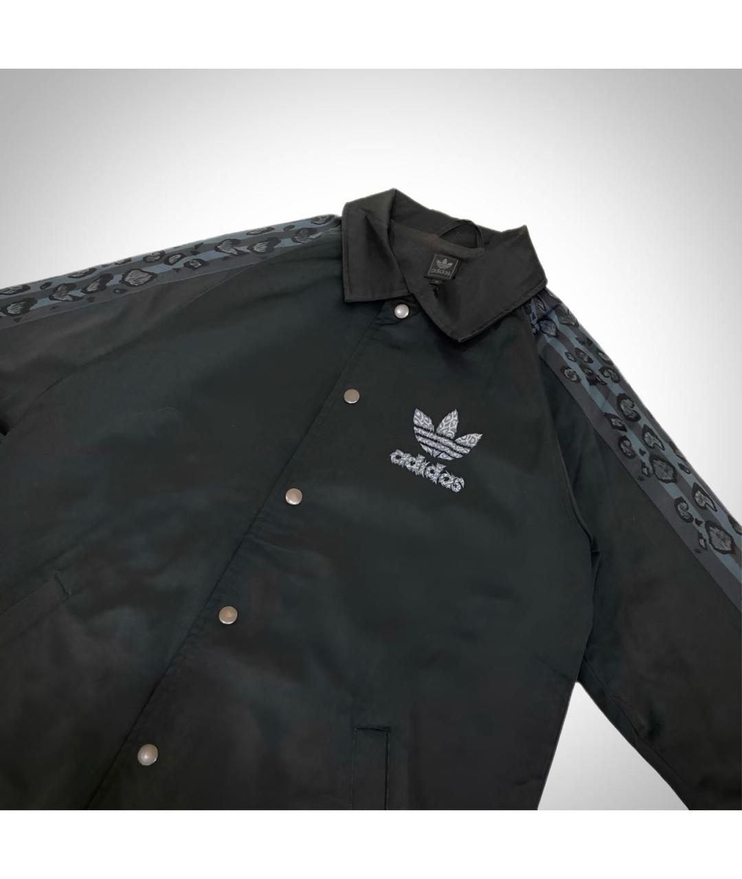 ADIDAS Черное полиамидовое пальто, фото 5