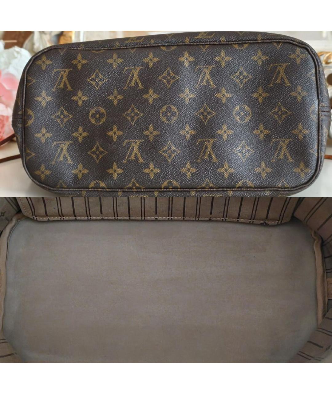LOUIS VUITTON Коричневая сумка тоут, фото 7