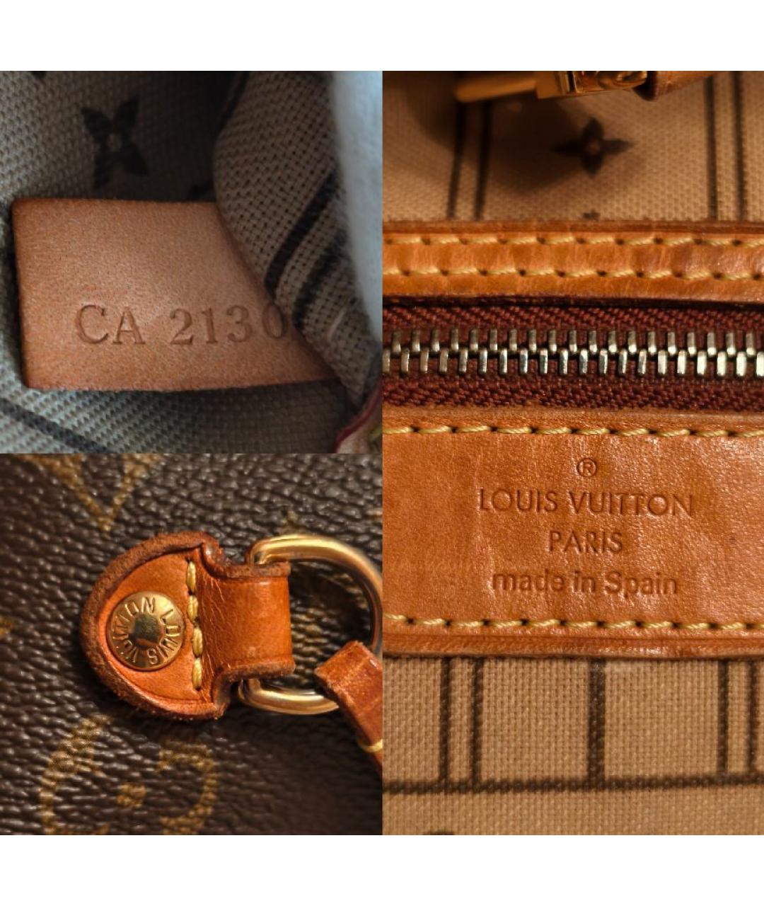 LOUIS VUITTON Коричневая сумка тоут, фото 5