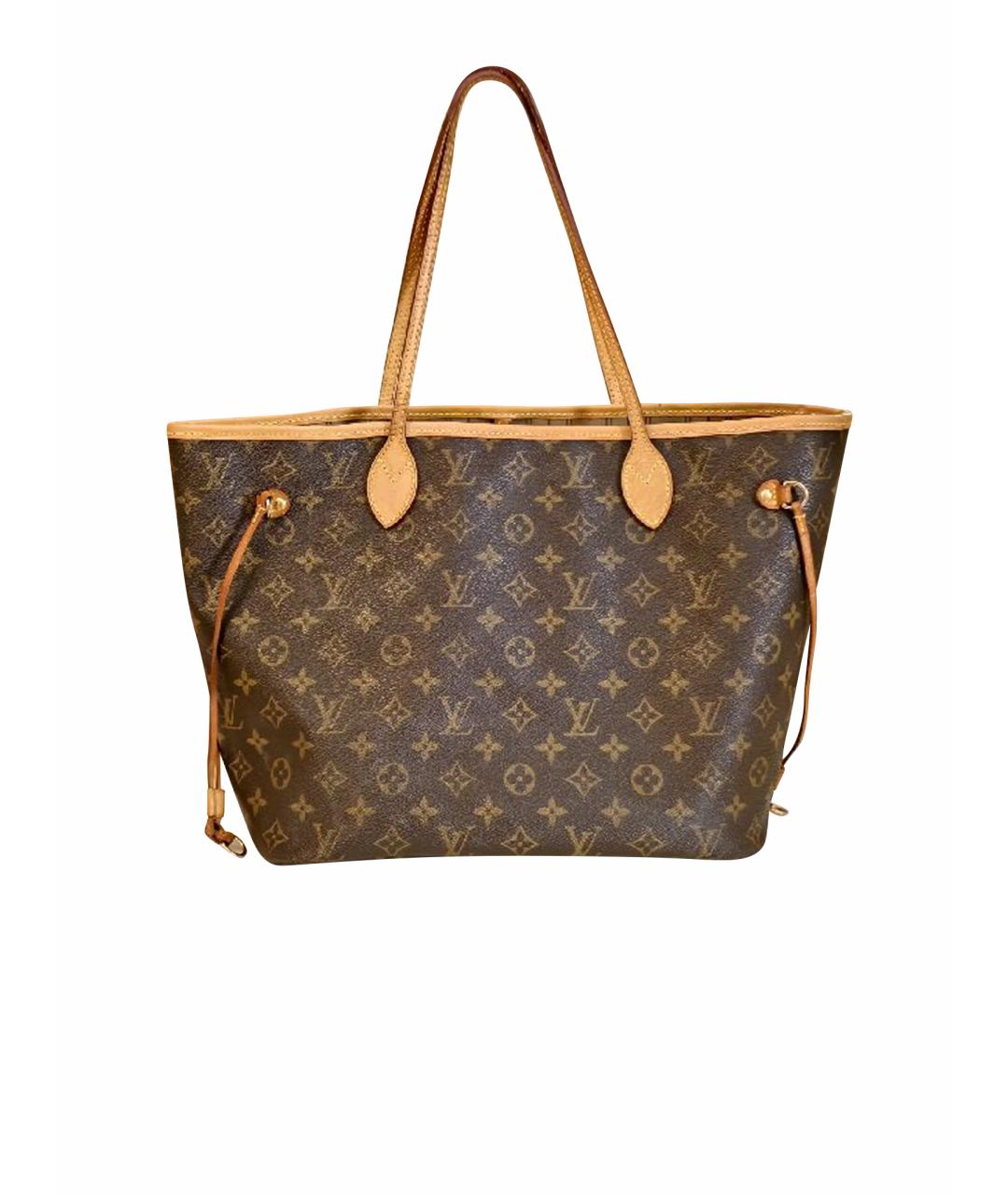 LOUIS VUITTON Коричневая сумка тоут, фото 9