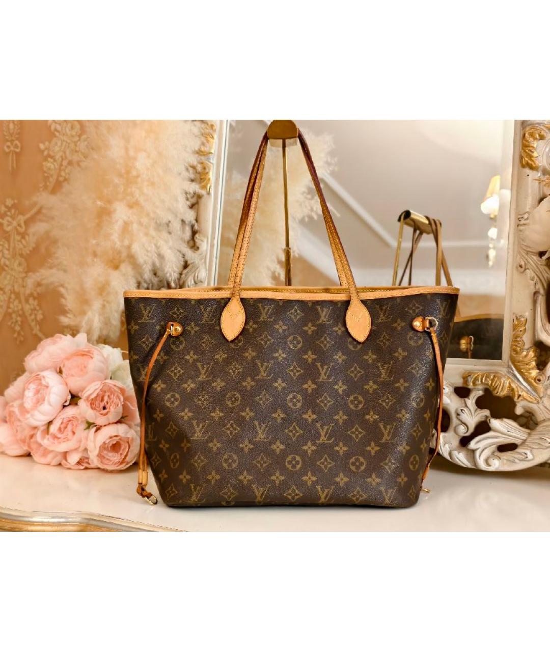 LOUIS VUITTON Коричневая сумка тоут, фото 3
