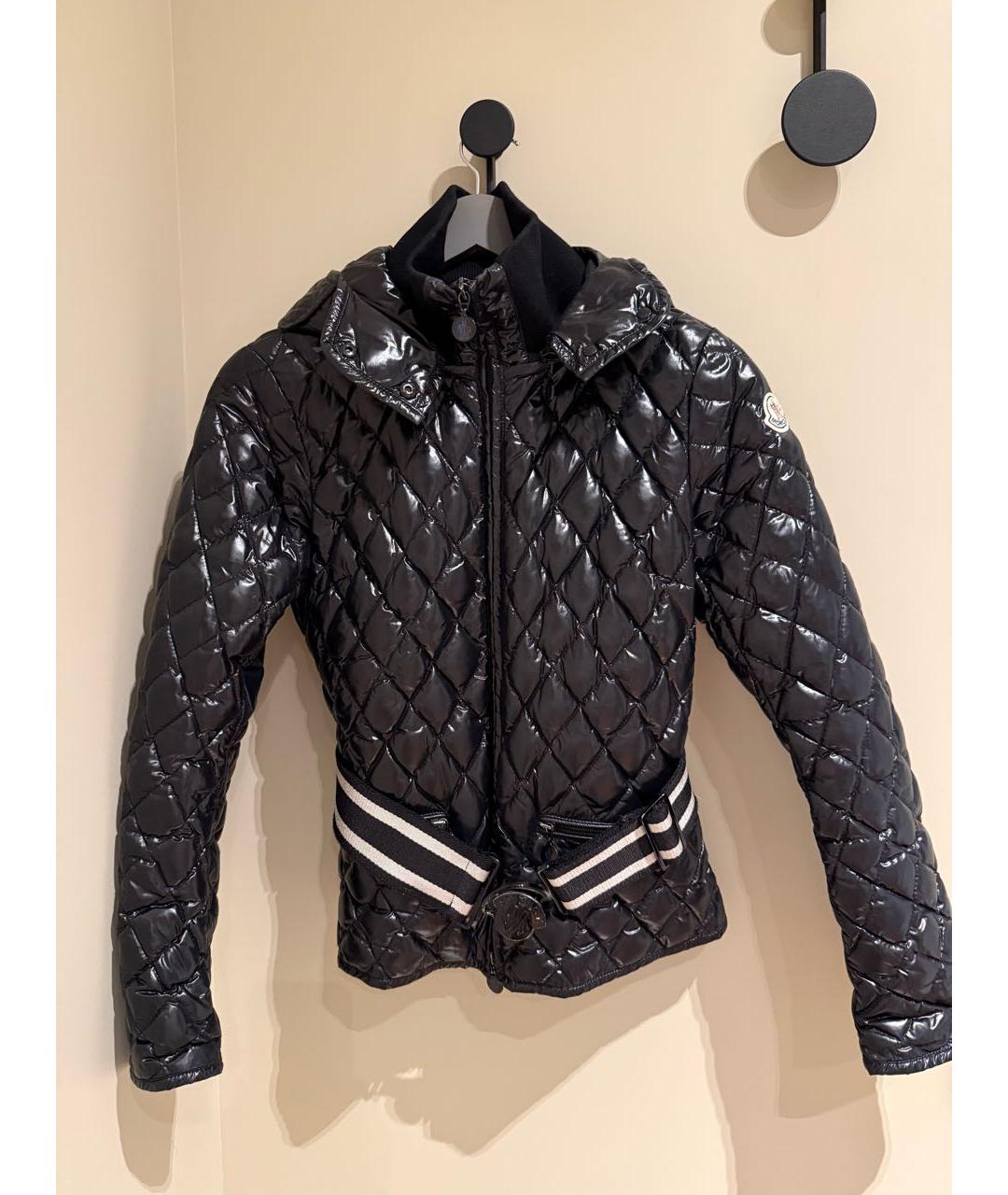 MONCLER Черная полиамидовая куртка, фото 5