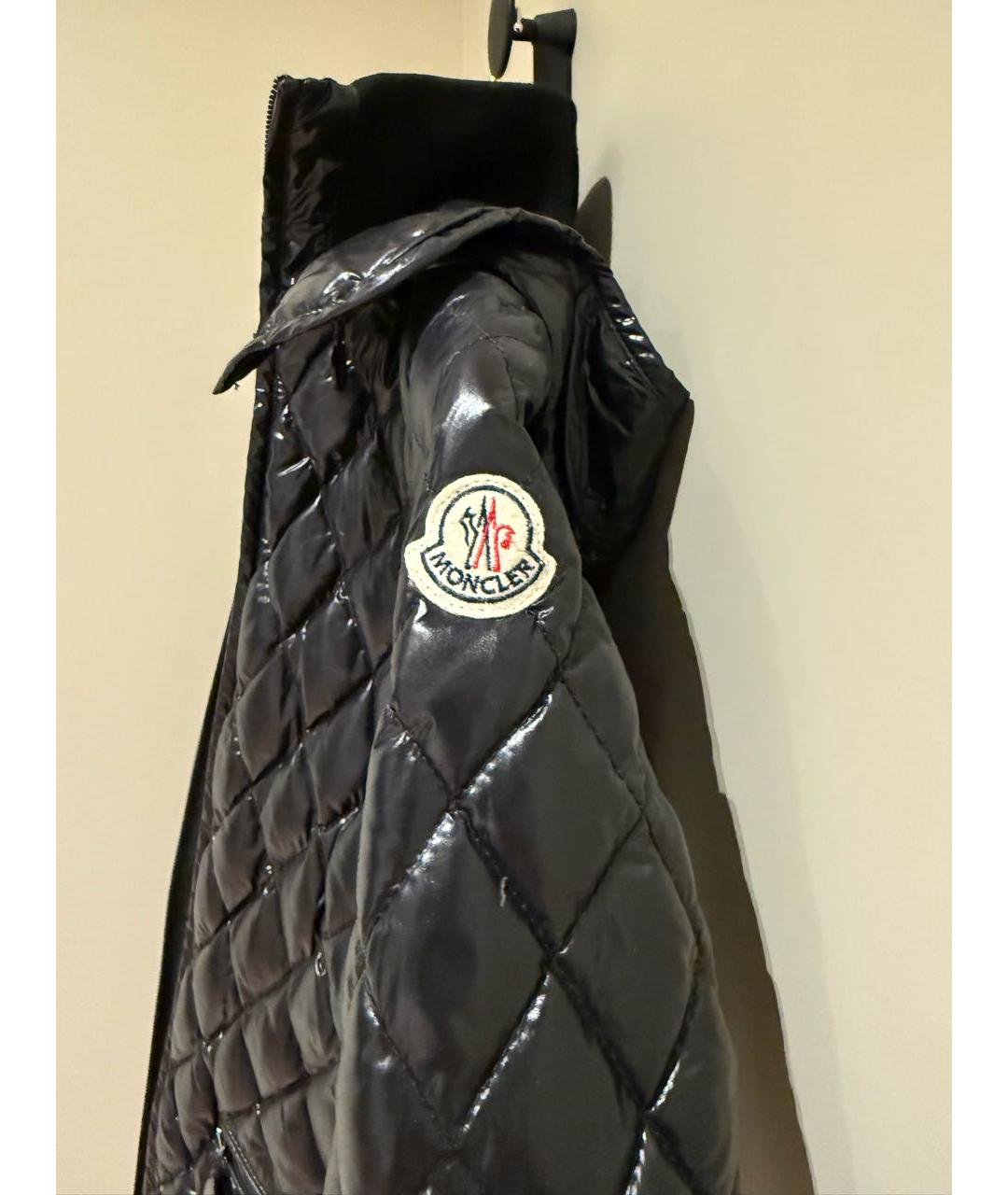 MONCLER Черная полиамидовая куртка, фото 6