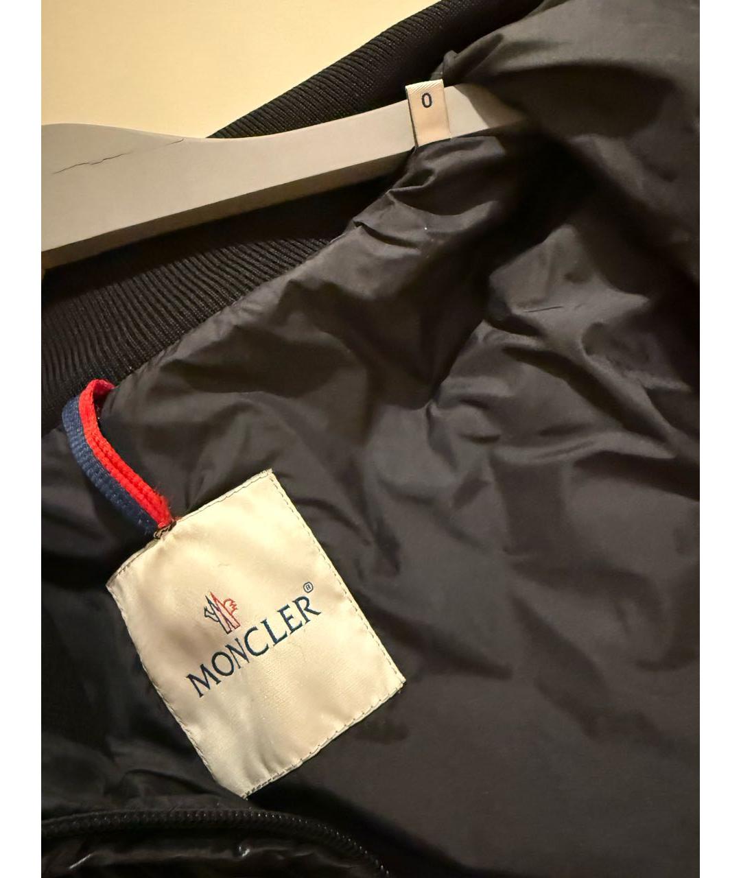 MONCLER Черная полиамидовая куртка, фото 3
