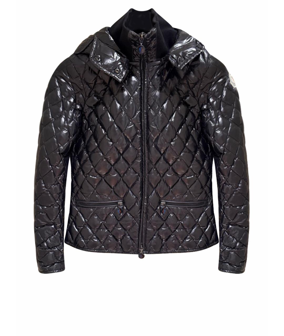 MONCLER Черная полиамидовая куртка, фото 1