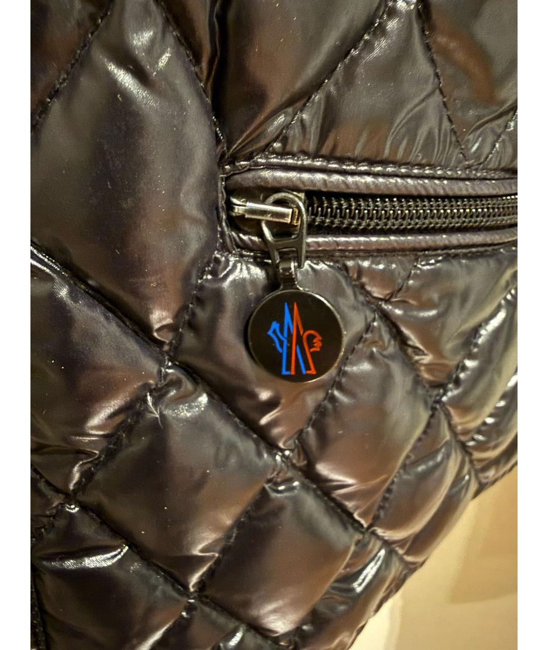 MONCLER Черная полиамидовая куртка, фото 4