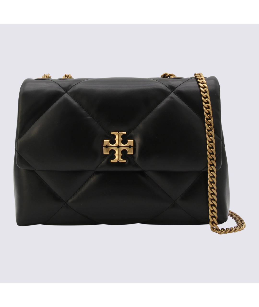 TORY BURCH Черная кожаная сумка через плечо, фото 3