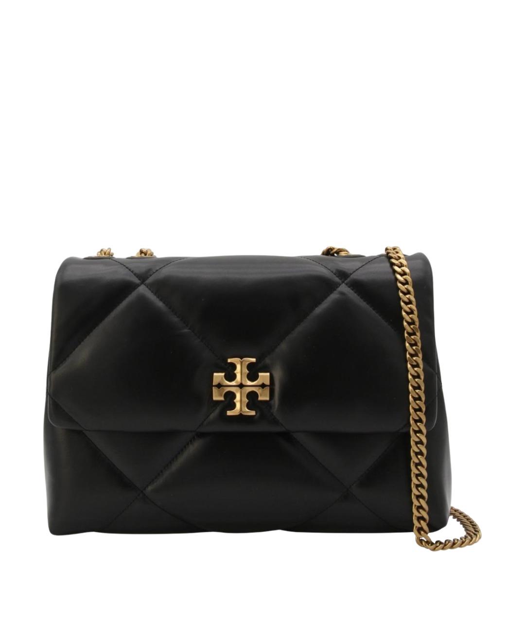 TORY BURCH Черная кожаная сумка через плечо, фото 1