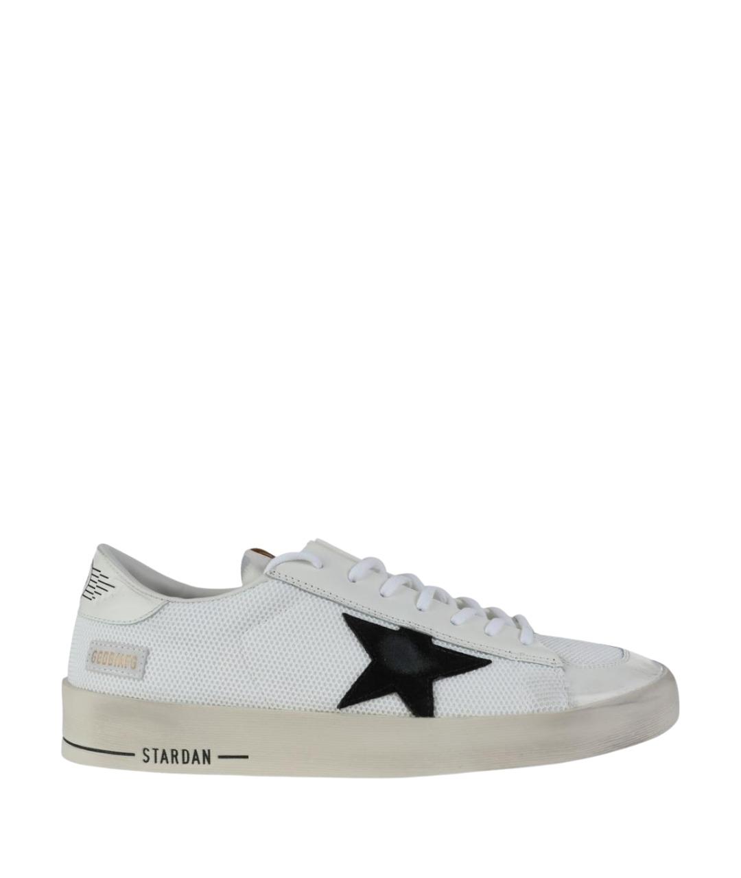 GOLDEN GOOSE DELUXE BRAND Белые кожаные низкие кроссовки / кеды, фото 1