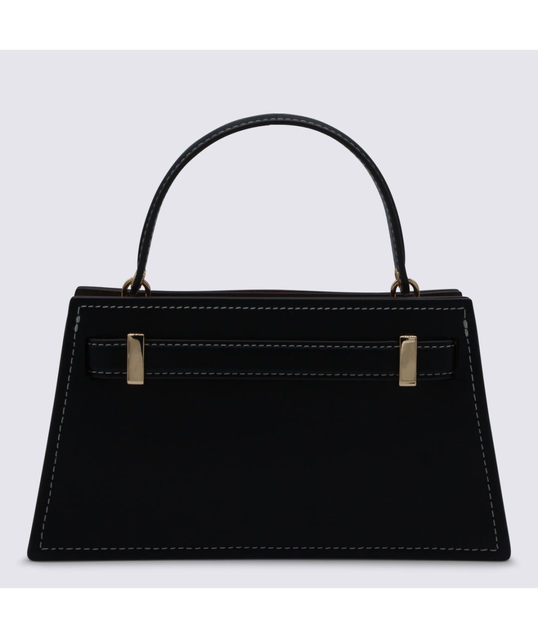 TORY BURCH Черная кожаная сумка тоут, фото 3
