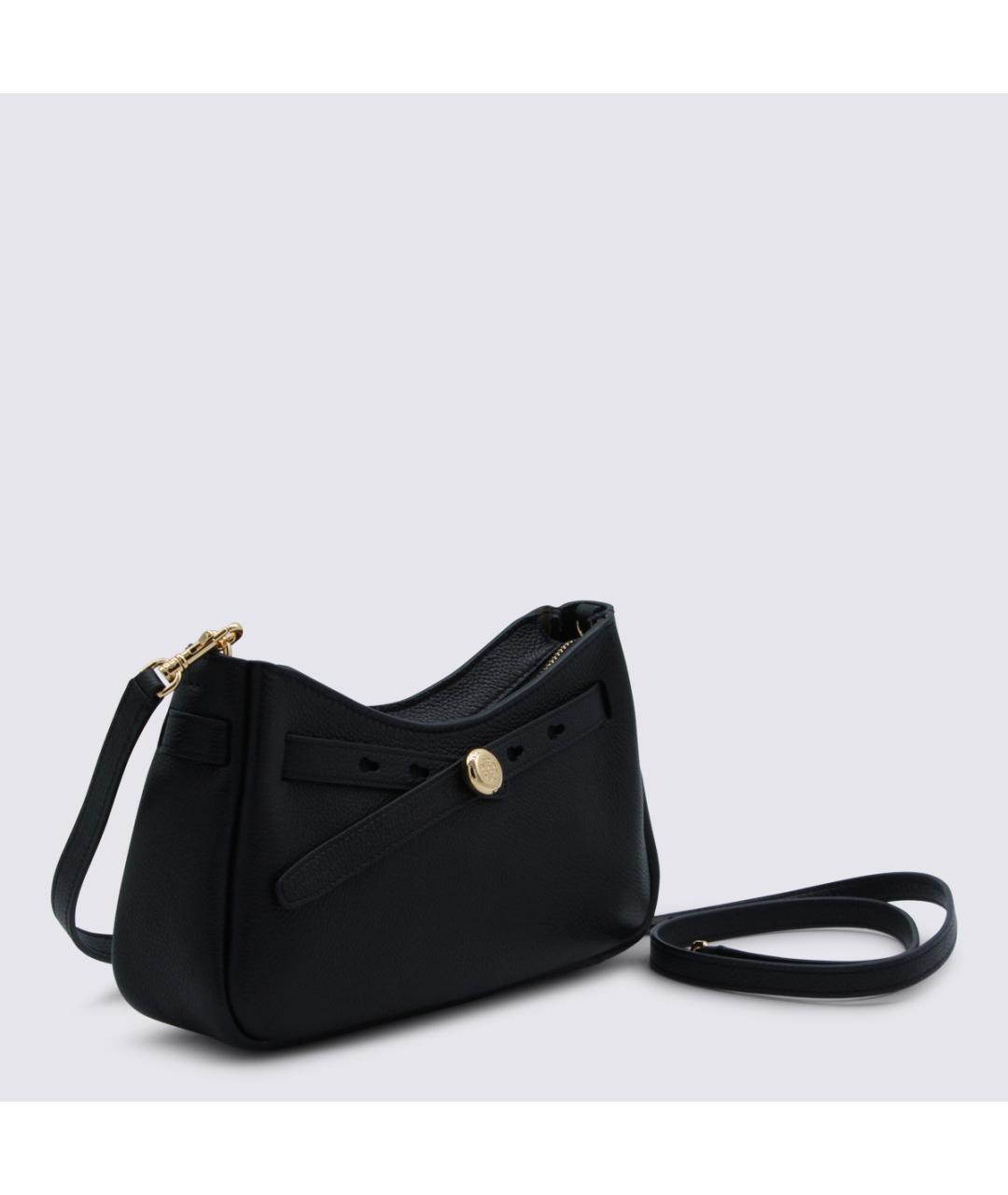 TORY BURCH Черная кожаная сумка через плечо, фото 2