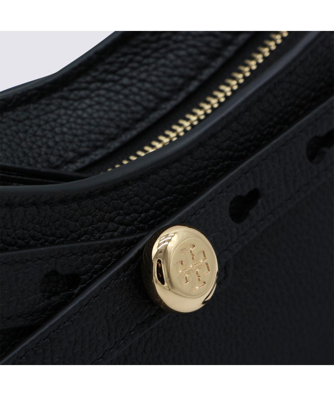 TORY BURCH Черная кожаная сумка через плечо, фото 4