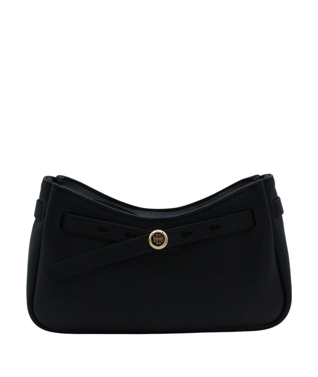 TORY BURCH Черная кожаная сумка через плечо, фото 1