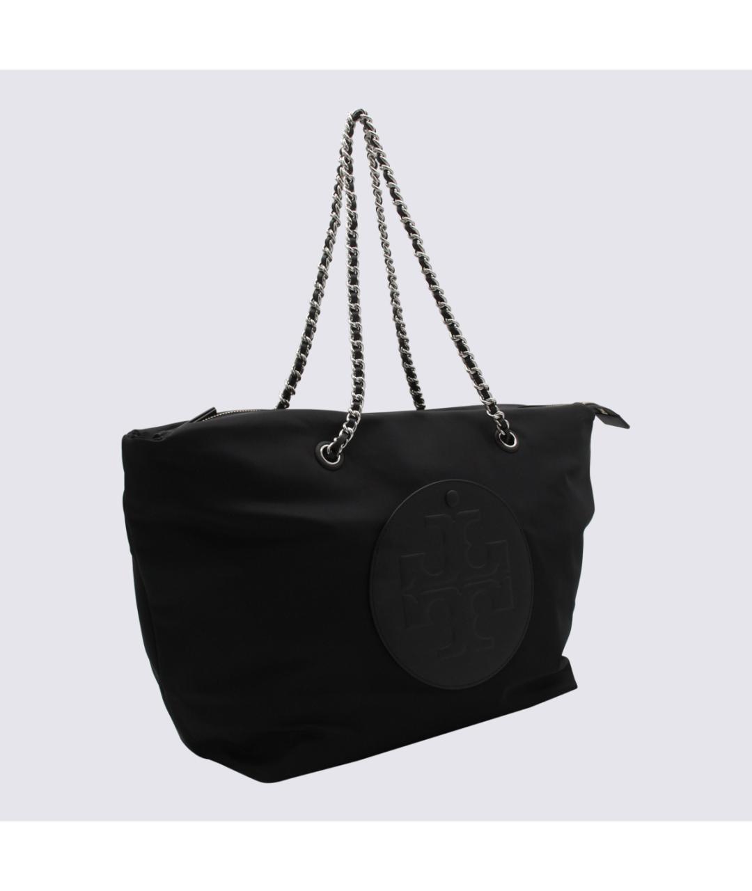 TORY BURCH Черная синтетическая сумка тоут, фото 2