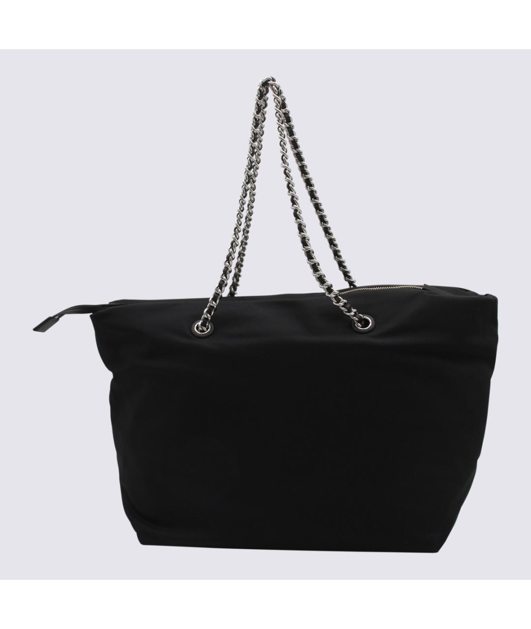 TORY BURCH Черная синтетическая сумка тоут, фото 3