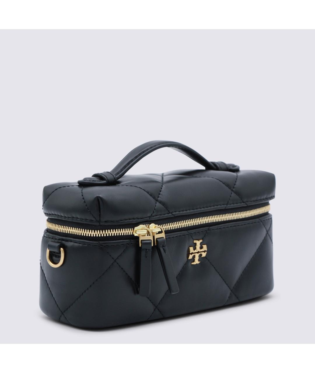 TORY BURCH Черная кожаная сумка с короткими ручками, фото 2