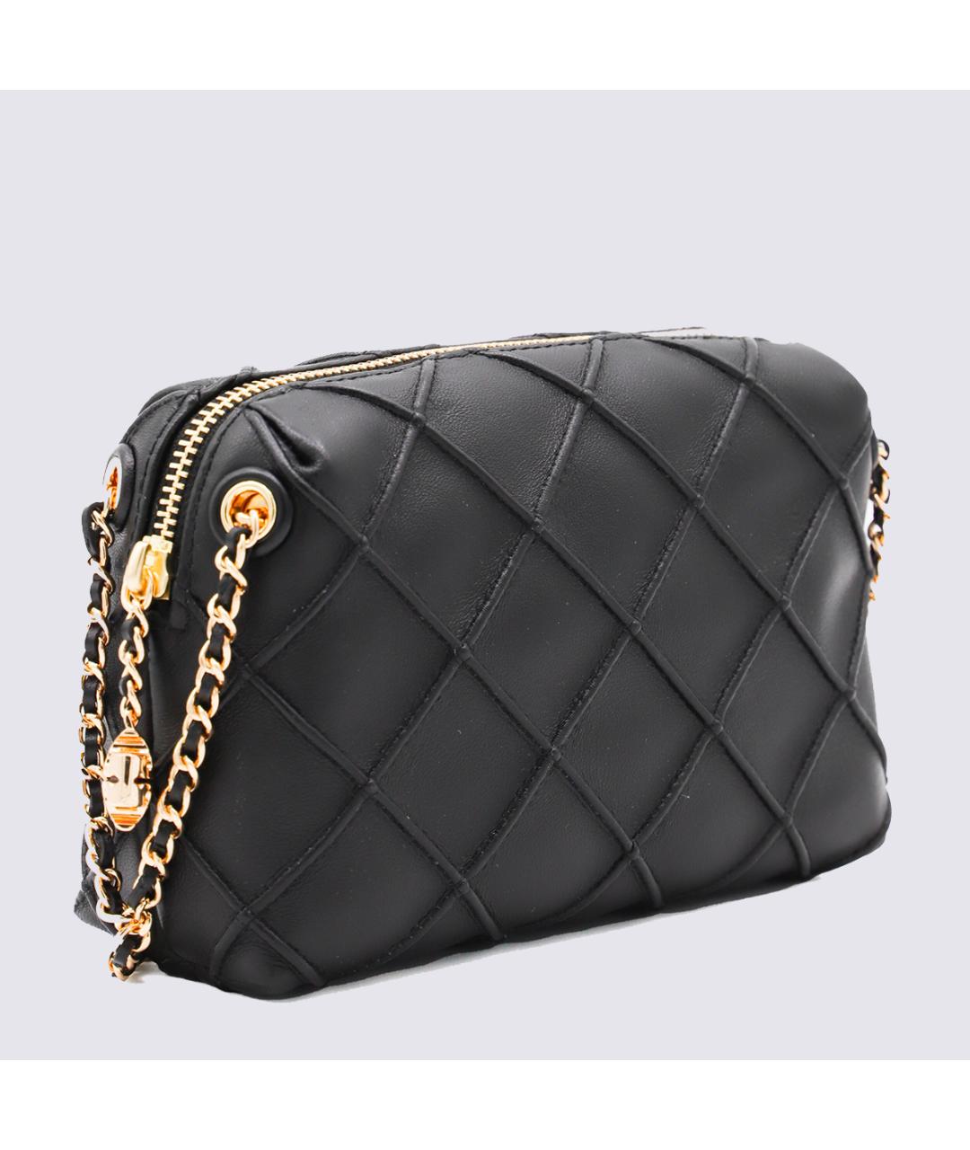 TORY BURCH Черная кожаная сумка через плечо, фото 2