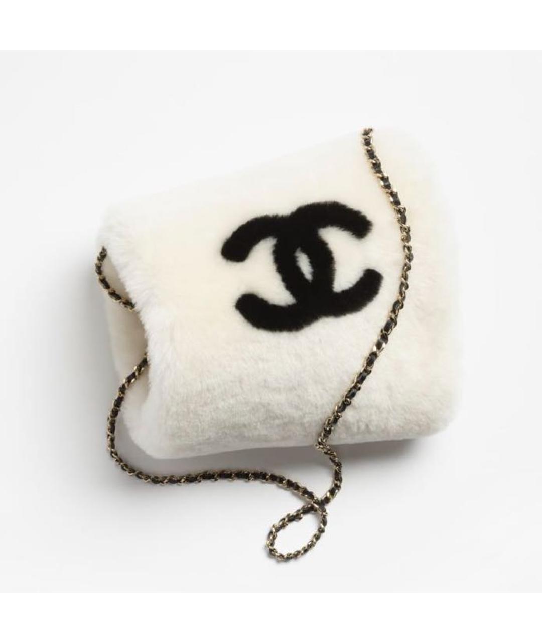 CHANEL Белые варежки, фото 4
