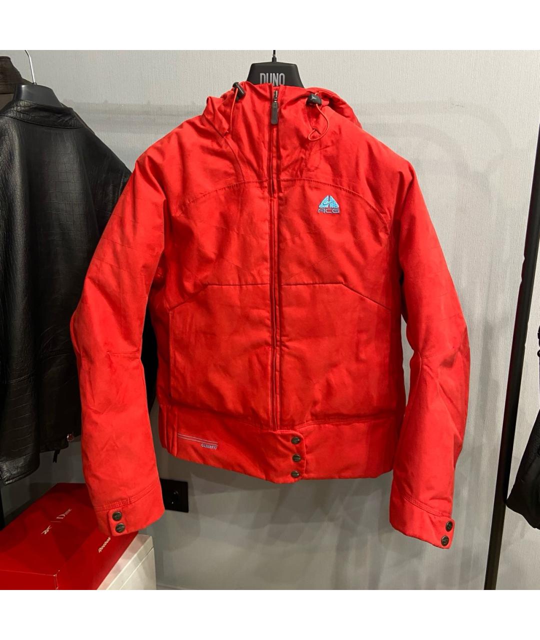 NIKE ACG Красный замшевый пуховик, фото 8