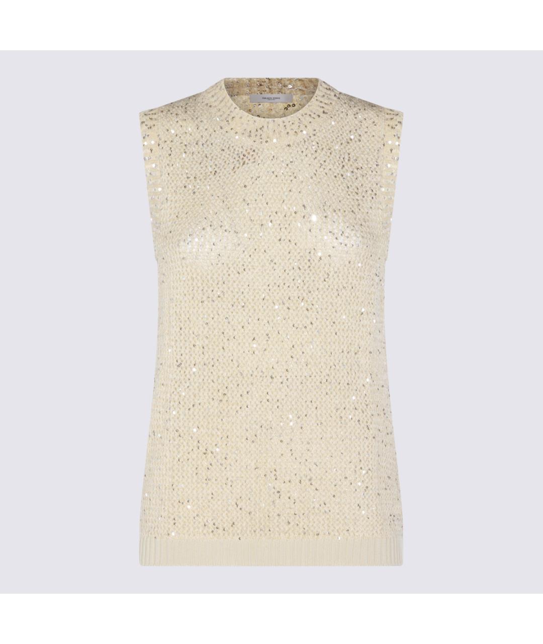 GOLDEN GOOSE DELUXE BRAND Бежевая хлопковая жилетка, фото 4