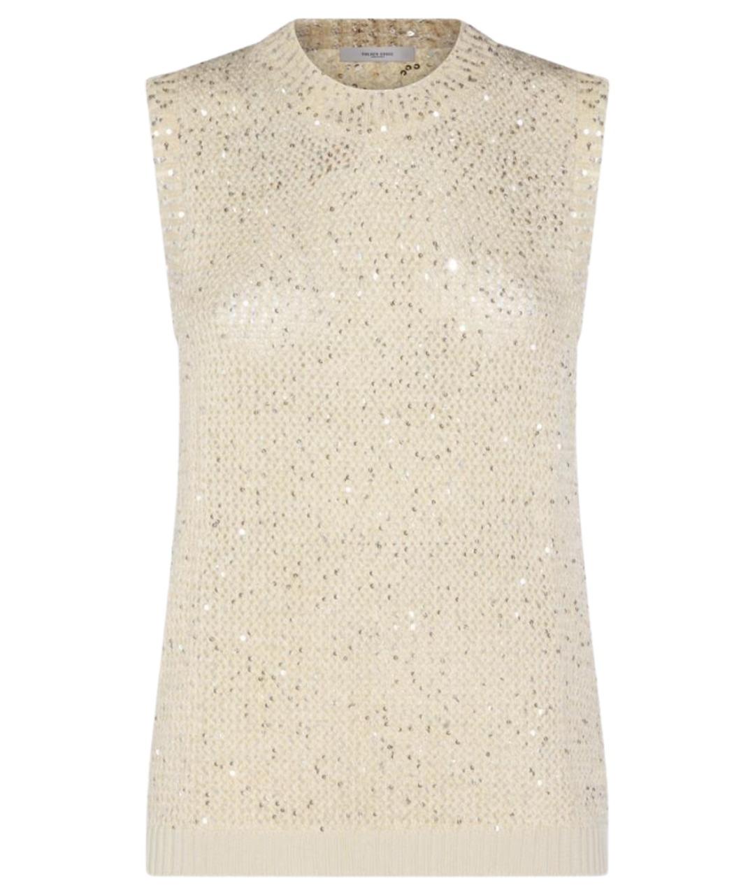 GOLDEN GOOSE DELUXE BRAND Бежевая хлопковая жилетка, фото 1