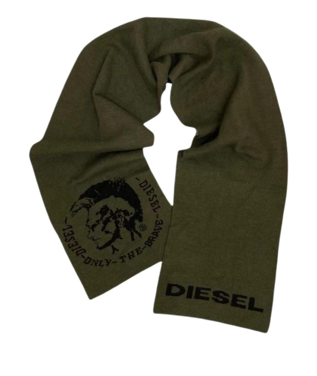 DIESEL Хаки шарф, фото 1