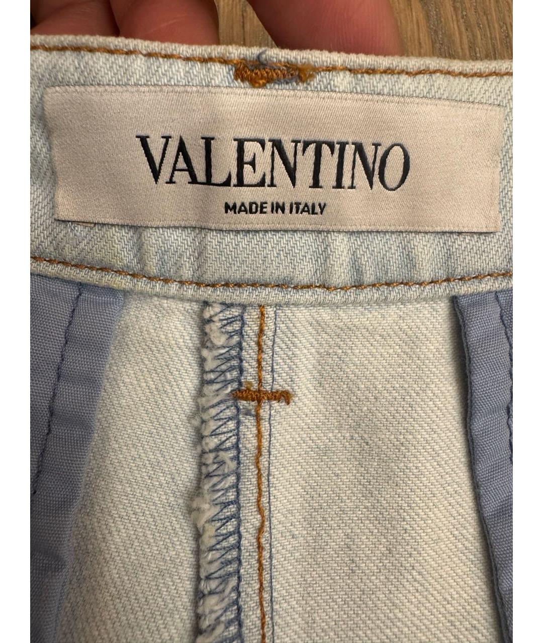 VALENTINO Голубые деним шорты, фото 3