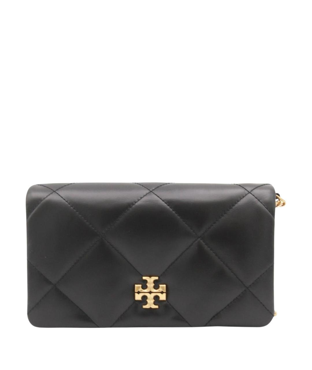 TORY BURCH Черная кожаная сумка через плечо, фото 1