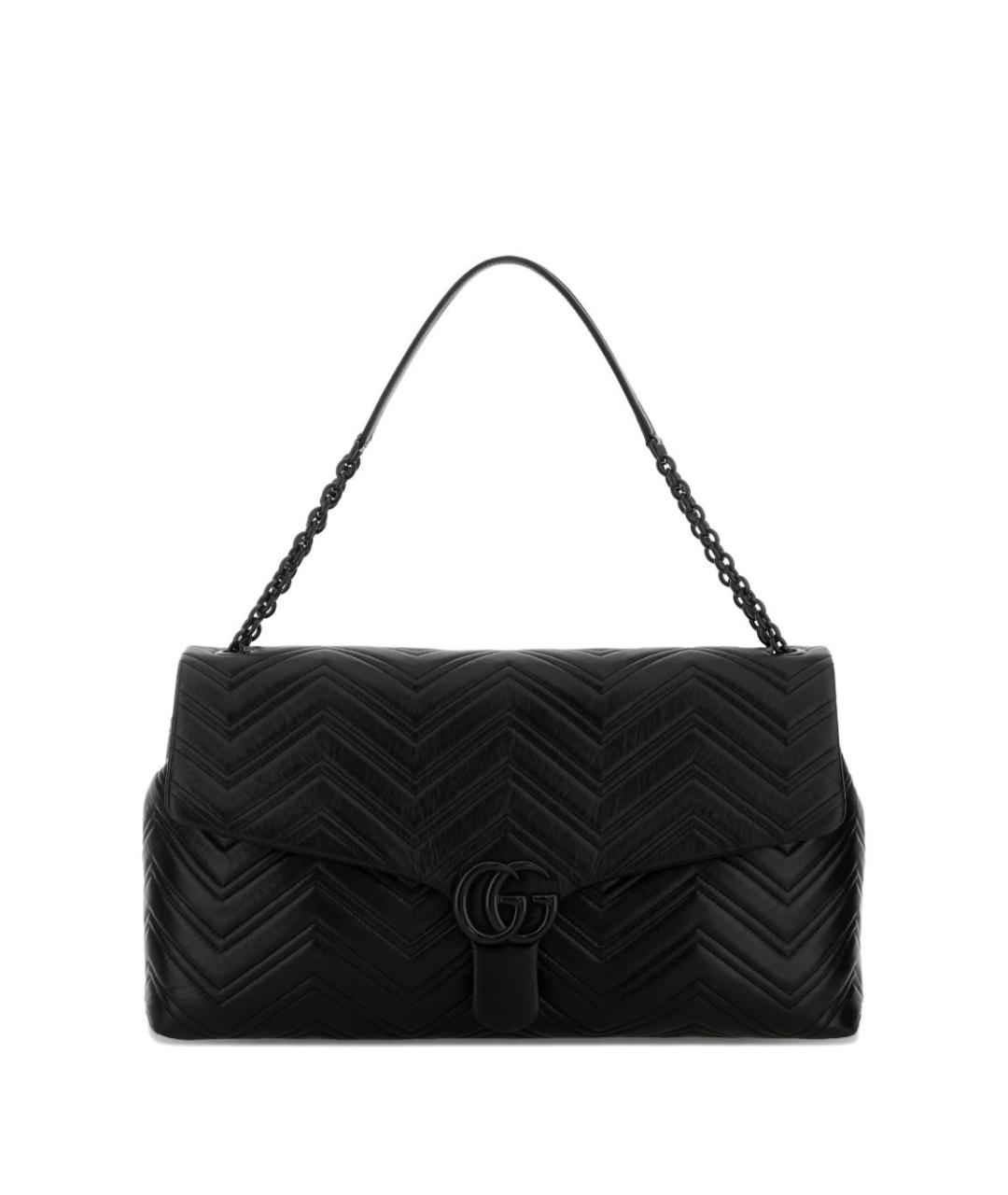 GUCCI Черная кожаная сумка через плечо, фото 1