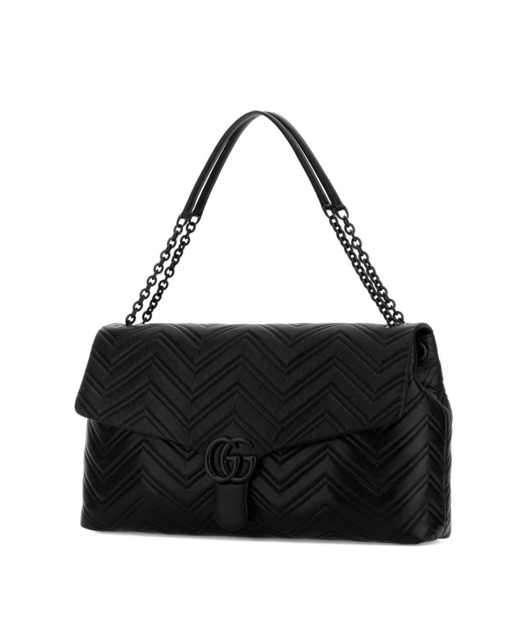 GUCCI Черная кожаная сумка через плечо, фото 2