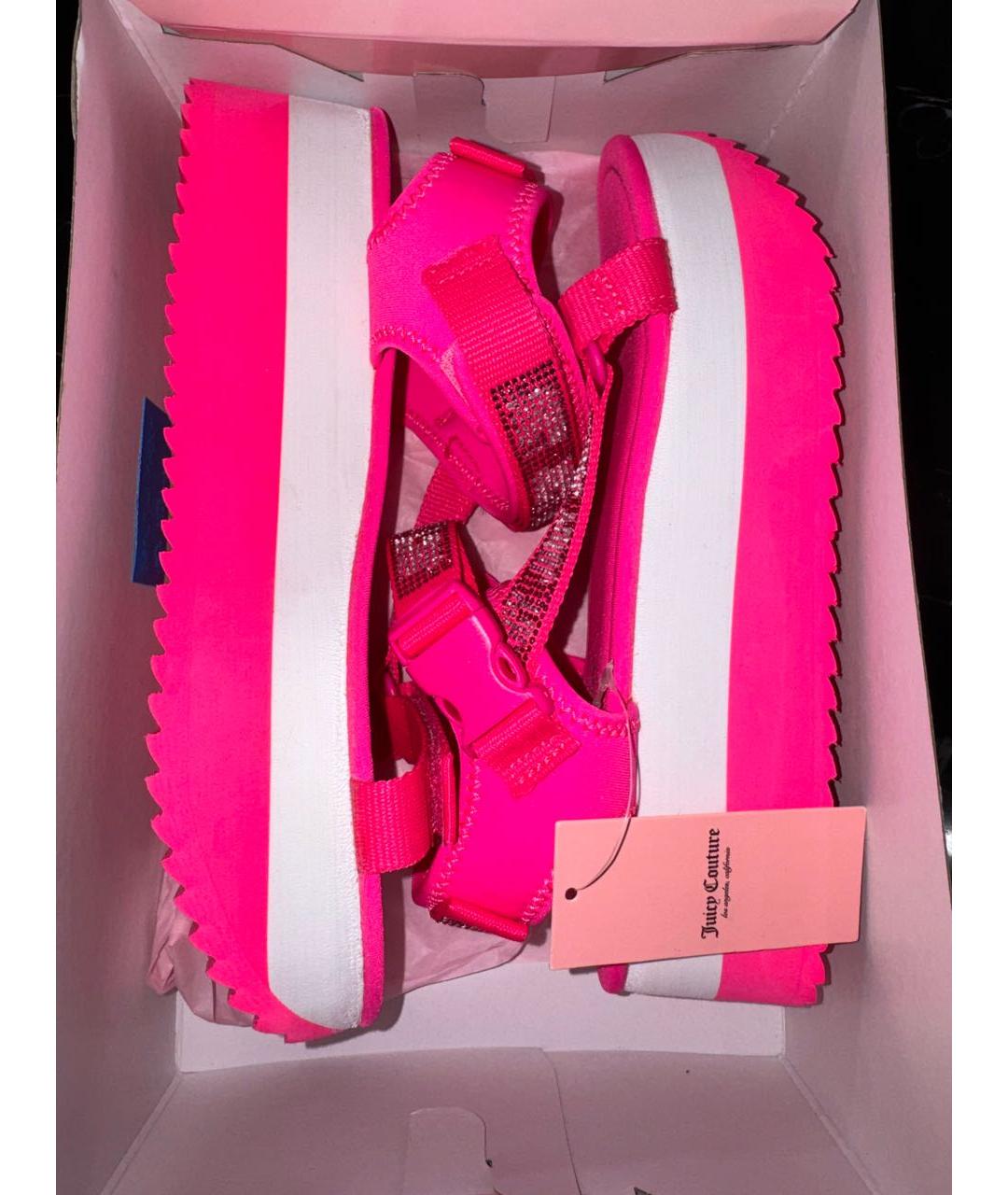 JUICY COUTURE Розовые босоножки, фото 7