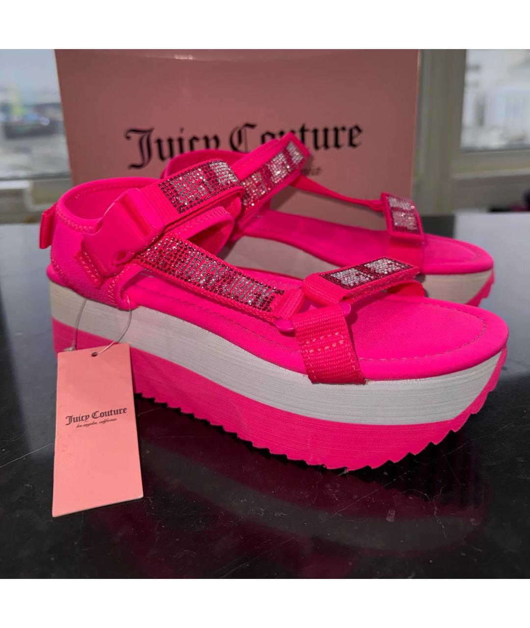 JUICY COUTURE Розовые босоножки, фото 5
