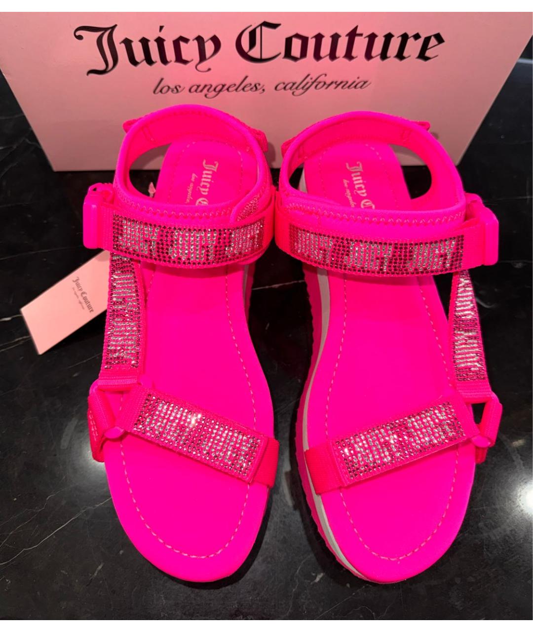 JUICY COUTURE Розовые босоножки, фото 2